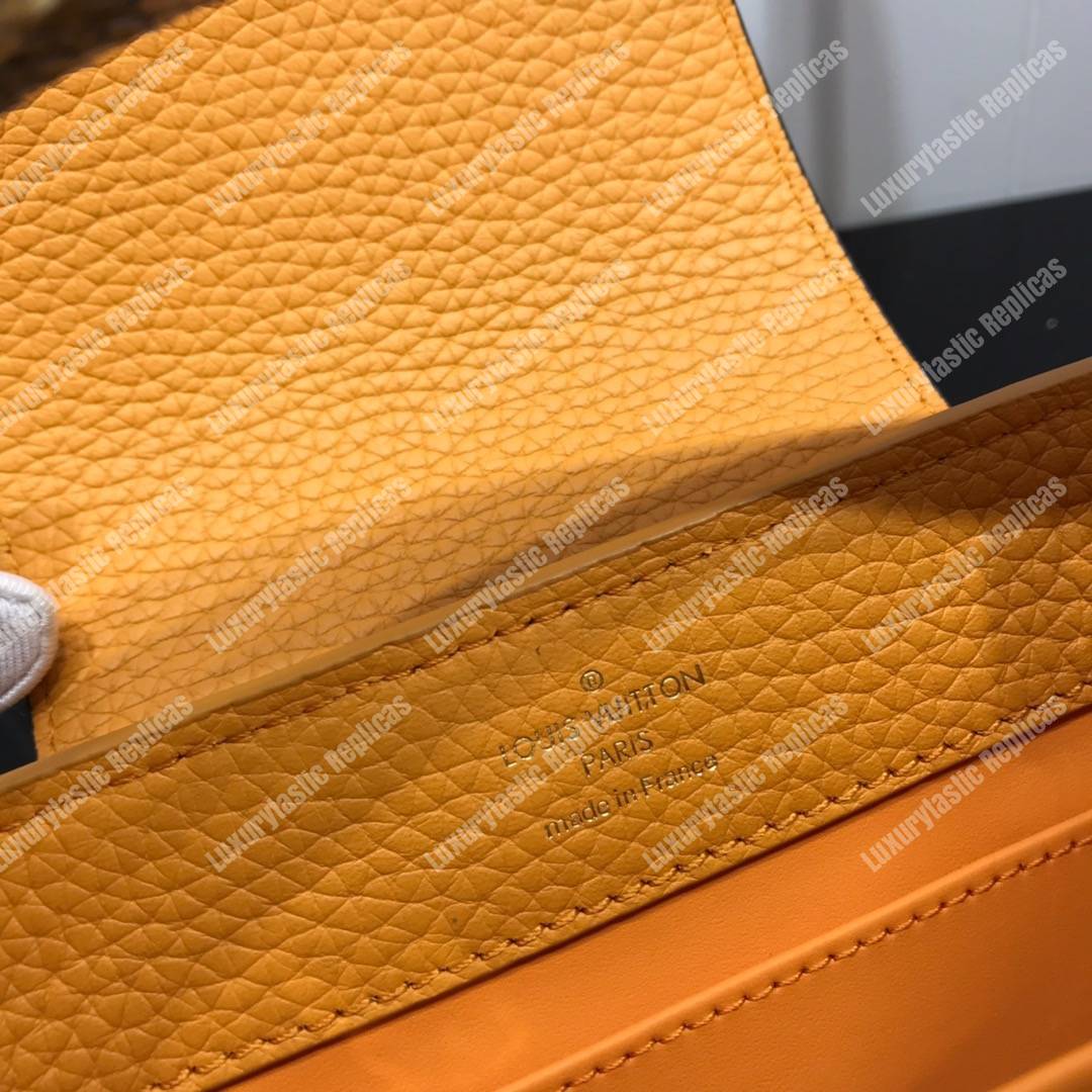 LV Capucines Mini Taurillon Python Jaune