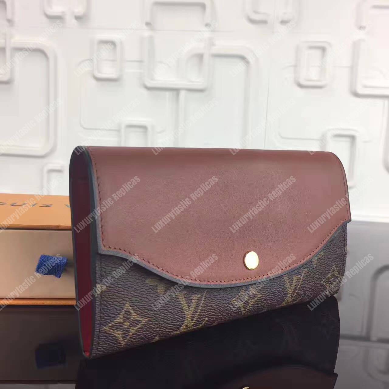 LV Sarah Tuileres Wallet Monogram Marron