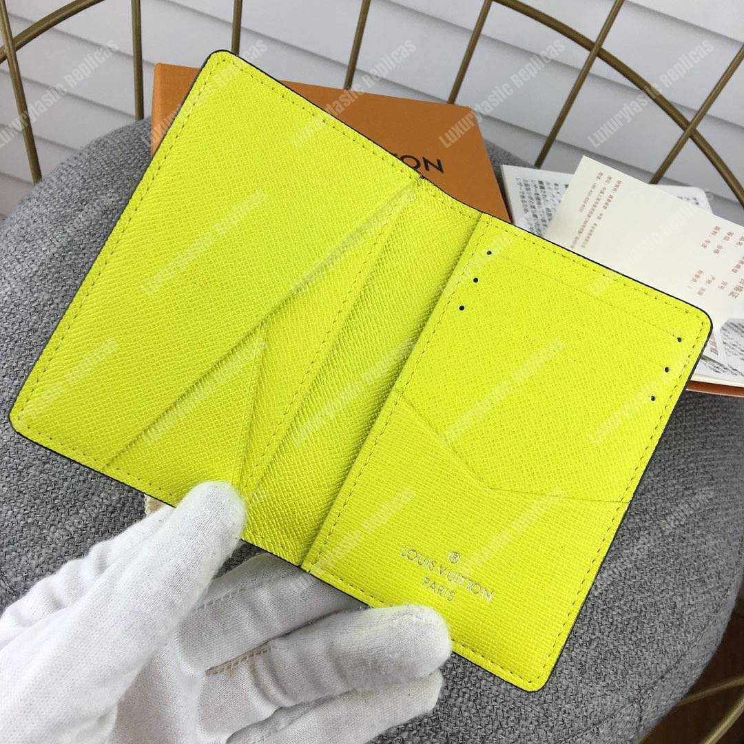 LV Pocket Organiser Taiga Monogram Jaune
