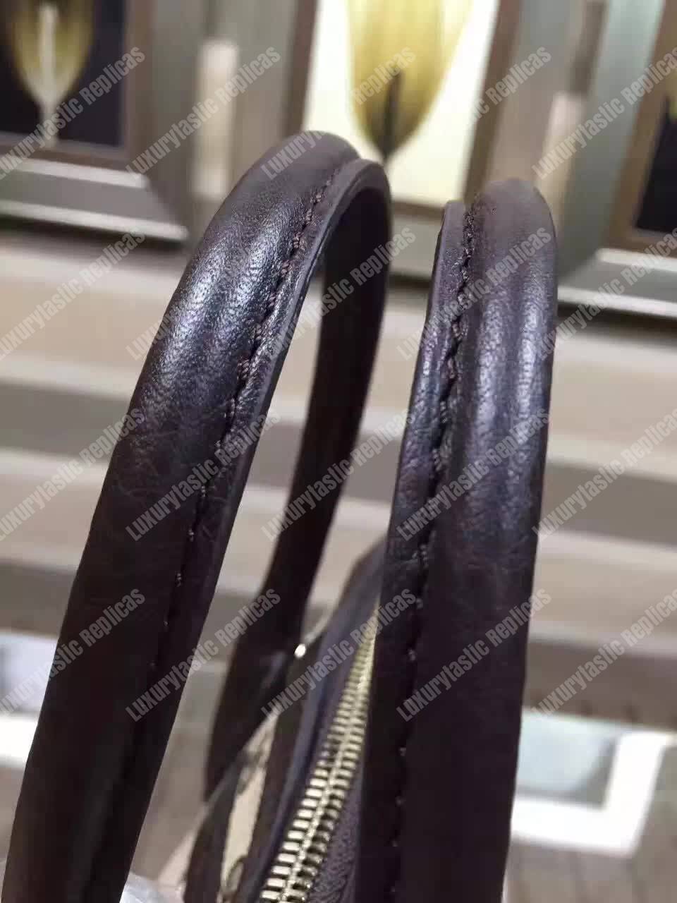 G*u*i gg canvas top handle bag black