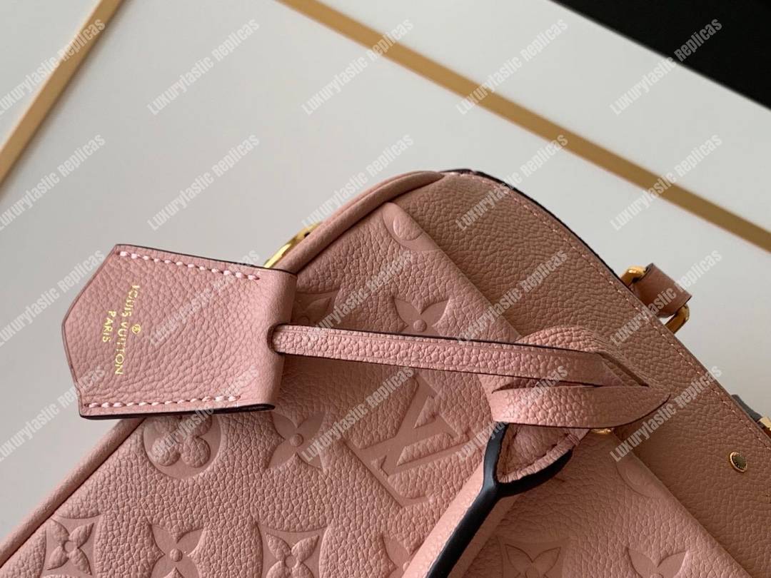 LV Speedy Bandouliere 25 Monogram Empreinte Leather Rose Poudre
