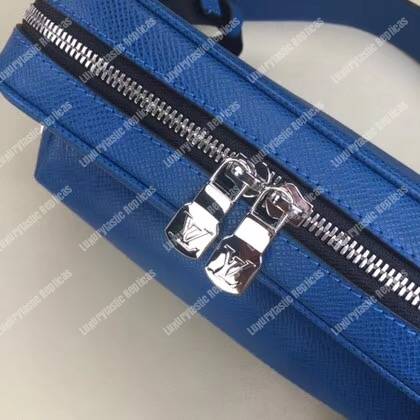 LV Outdoor Messenger PM Taiga Leather Cobalt