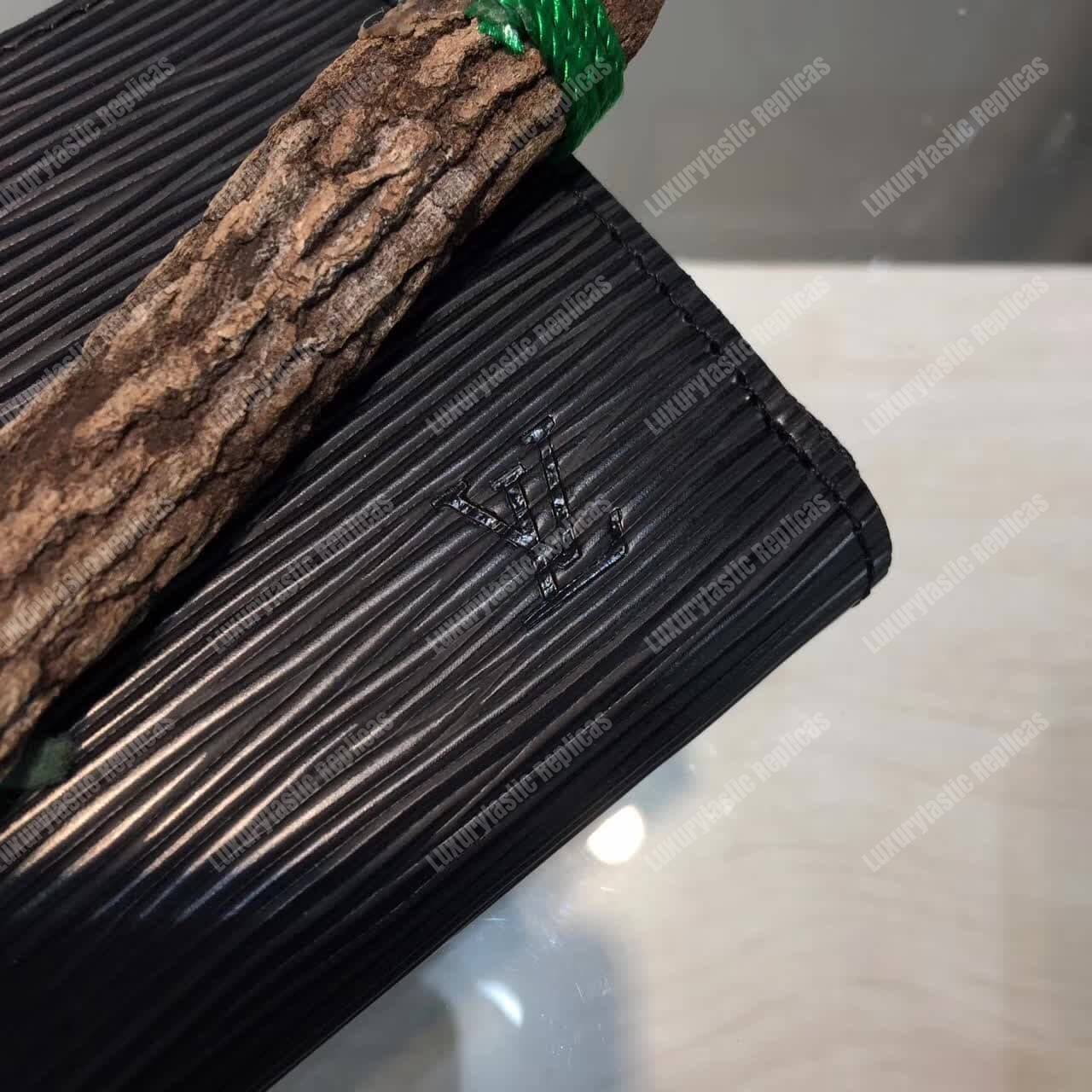 LV Clemence Wallet Epi Leather Noir