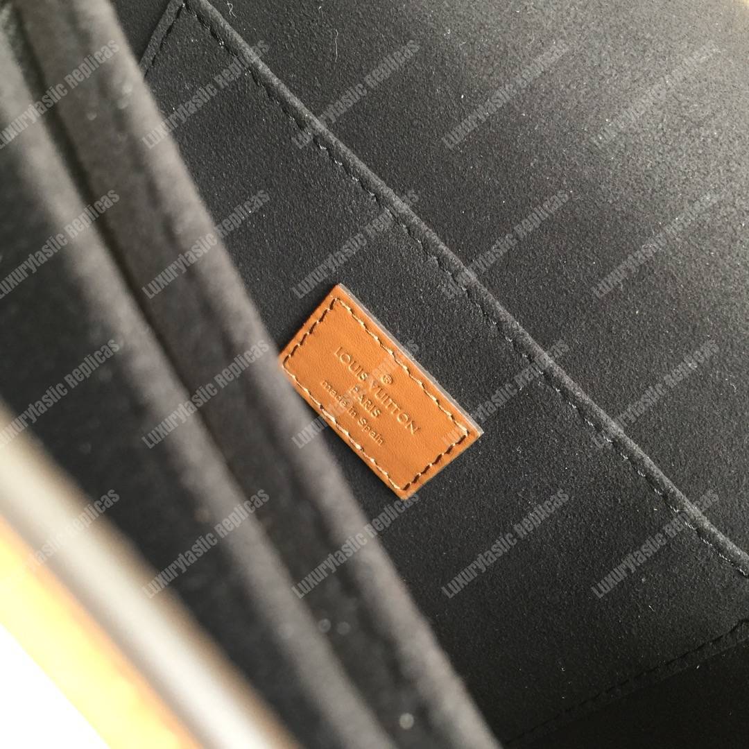 LV Mini Dauphine Taurillon Leather Blackberry / Snow