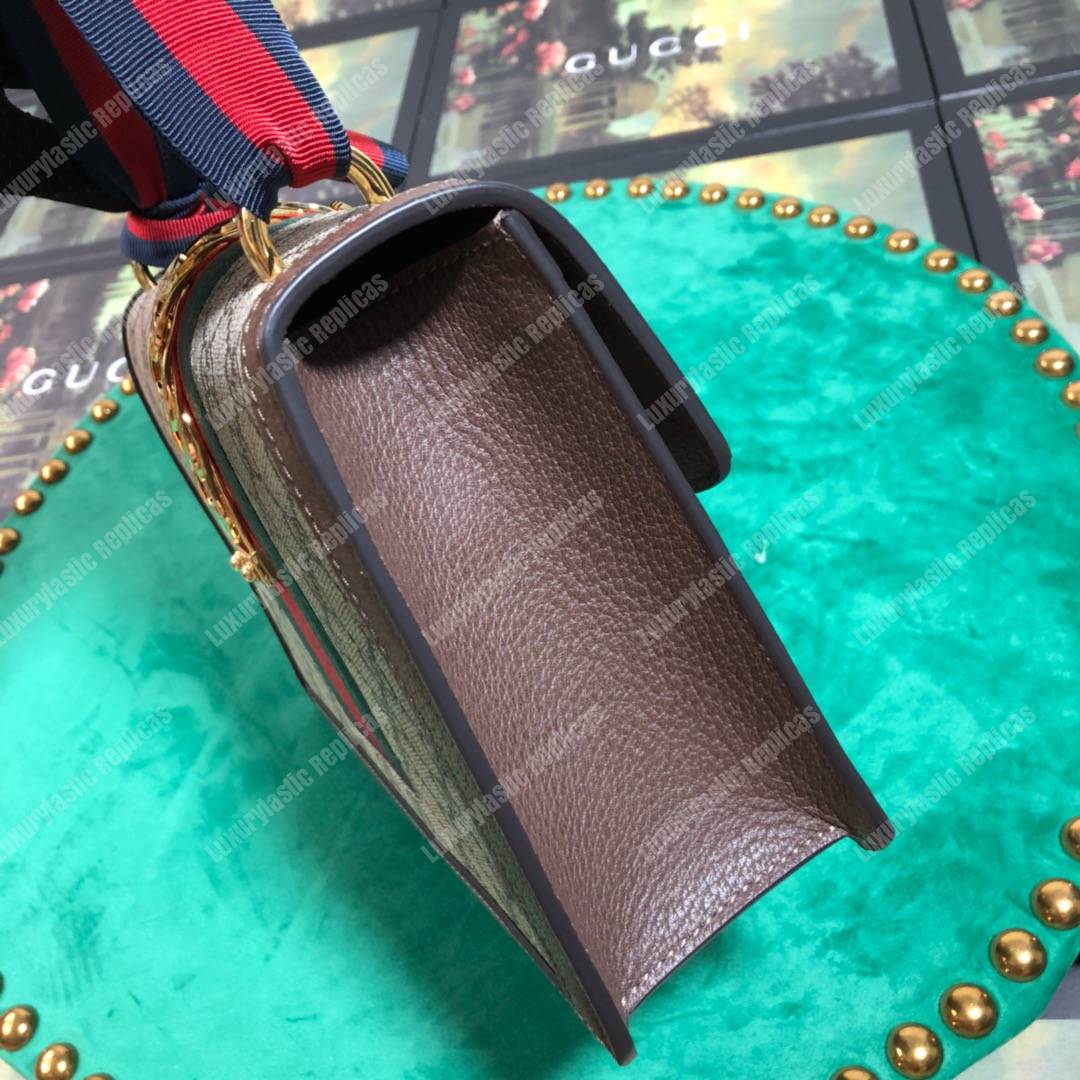 G*u*i sylvie gg sup*e canvas mini bag brown