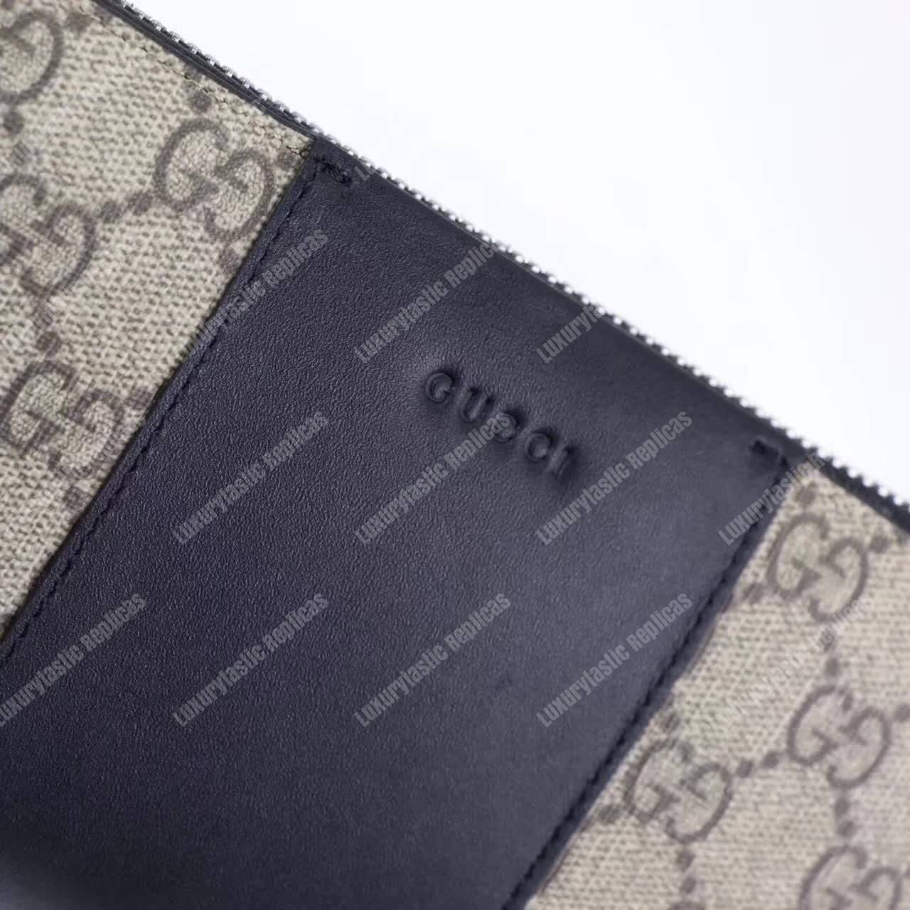 G*u*i gg sup*e zip around wallet beige/ebony