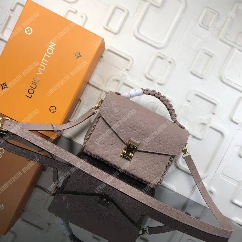 LV Pochette Metis Monogram Empreinte Leather Vison