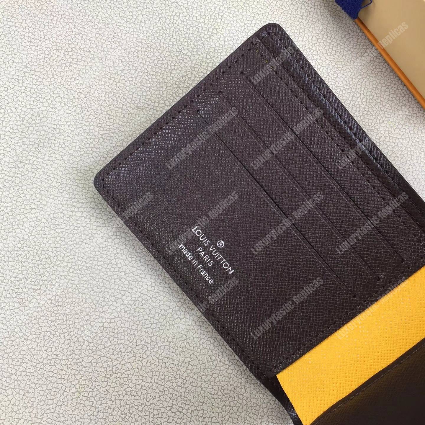 LV Patchwork Multiple Wallet Epi Leather Blue