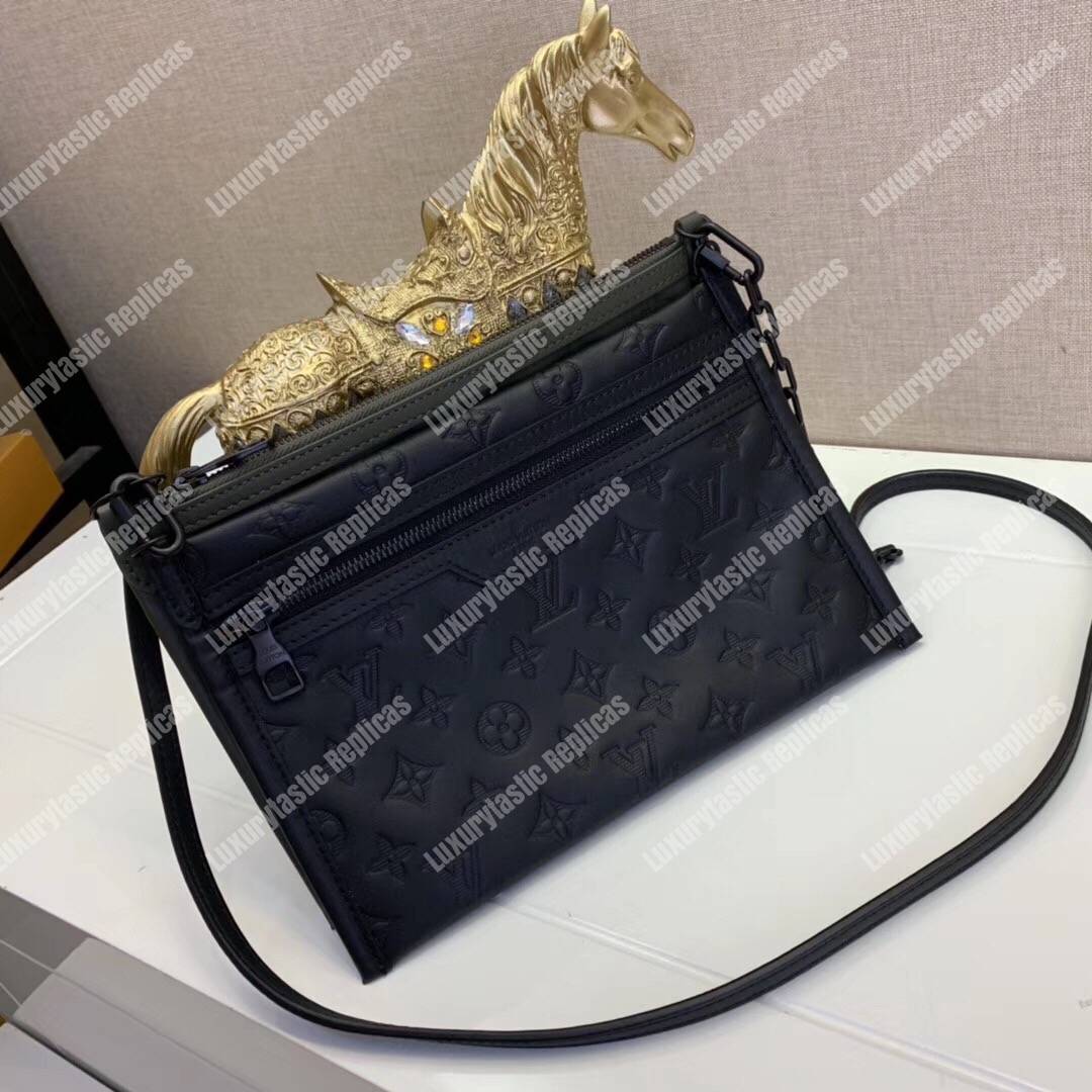 LV Double Flat Messenger Monogram Shadow