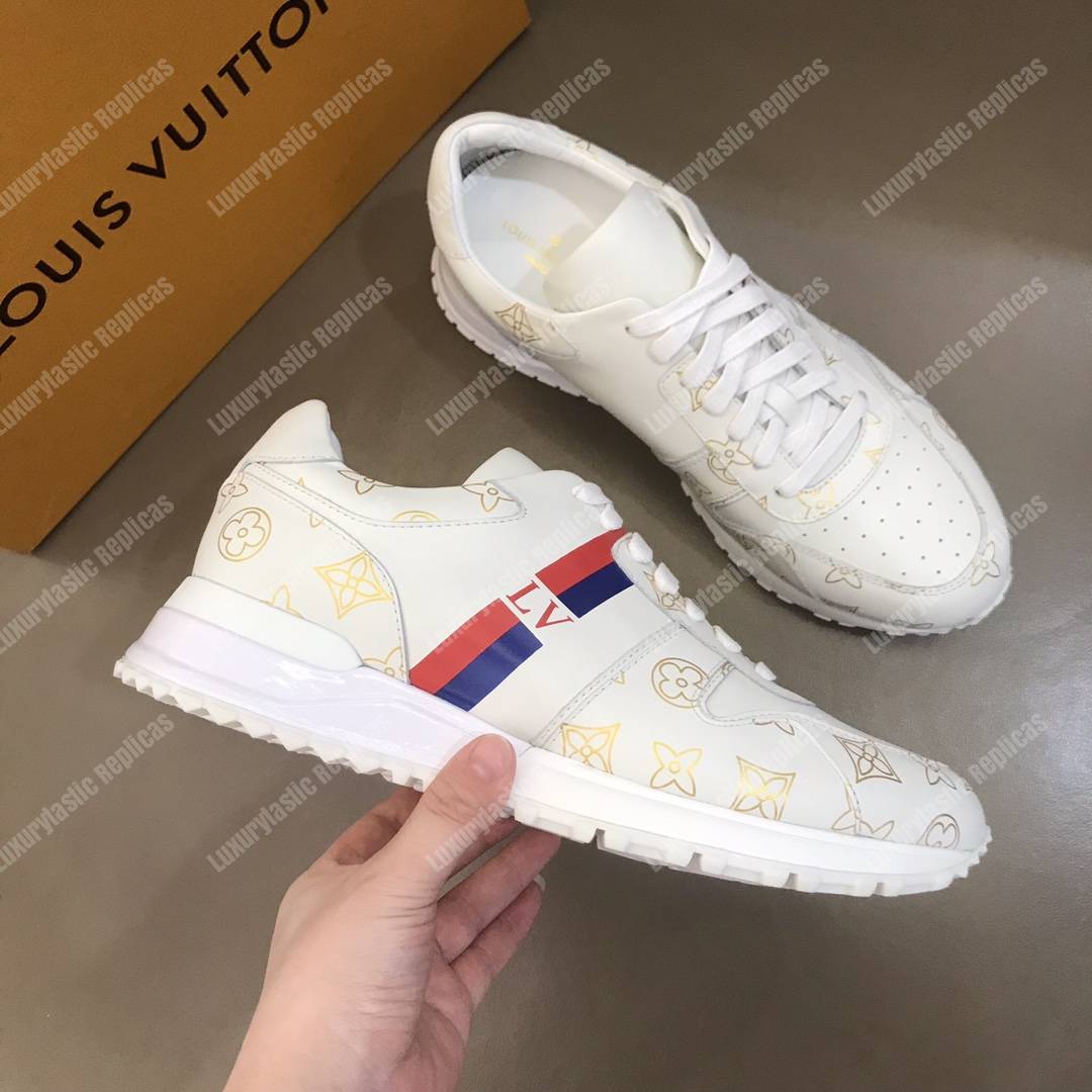 LV Sneaker Run Away Monogram Gold