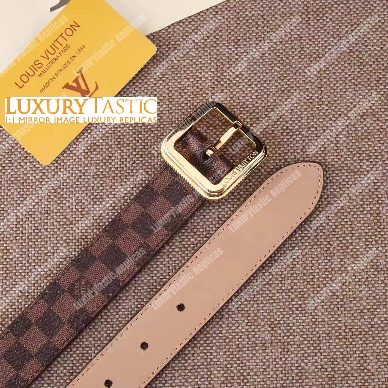 LV Malletier Belt 30mm Damier Ebene 2016 Edition