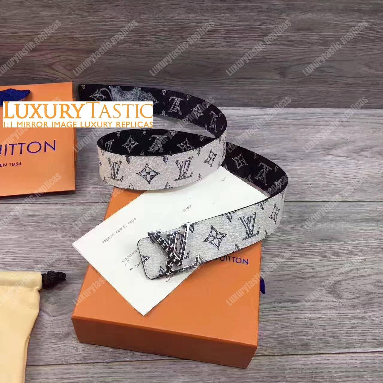 LV Initiales 40MM Reversible Monogram Ink Canvas Belt