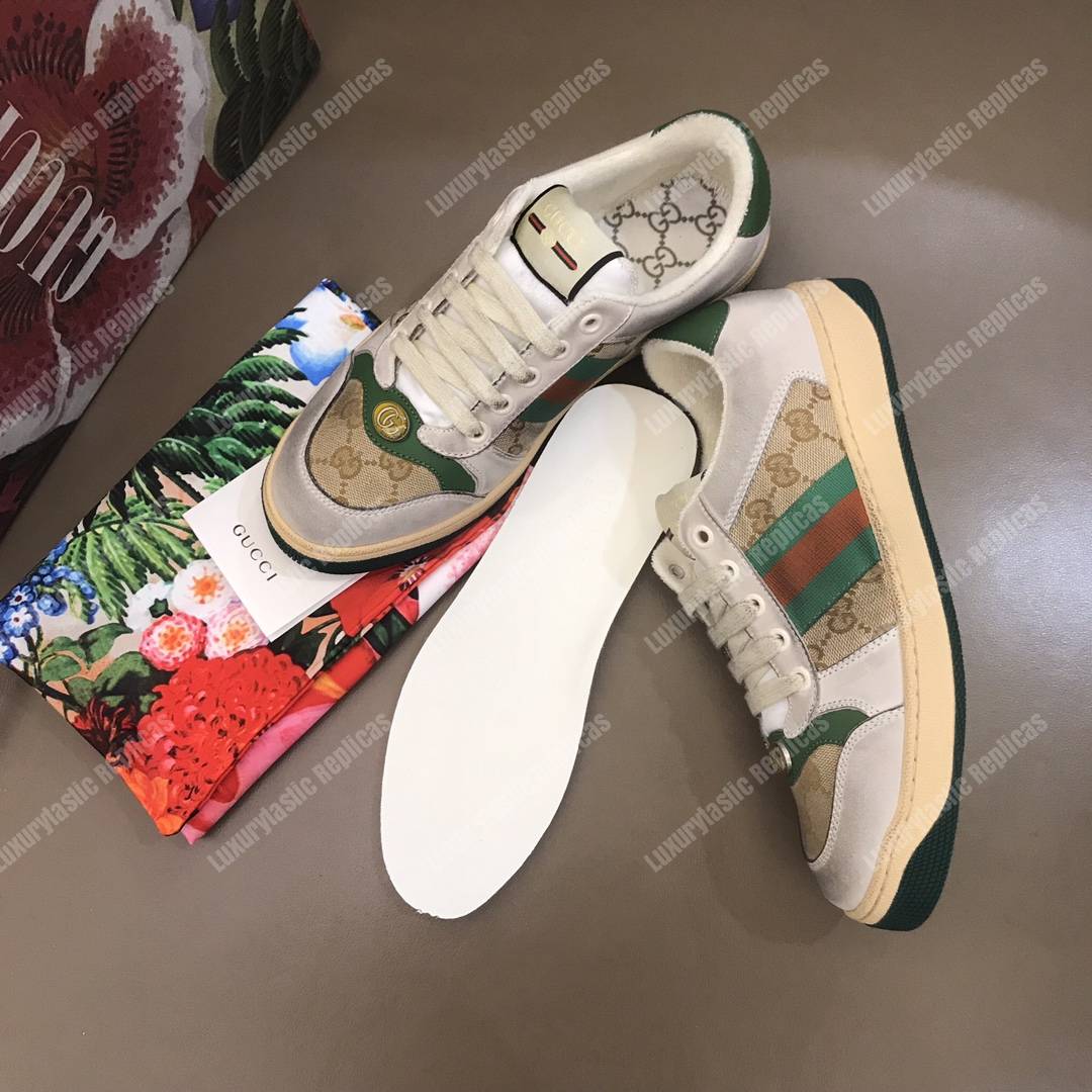 G*u*i screener leather sneaker butter