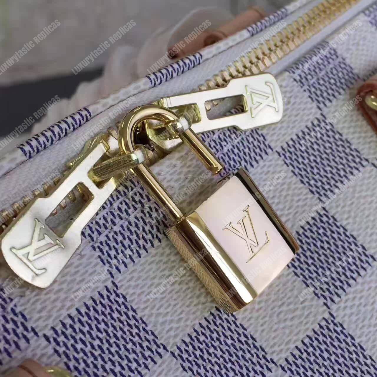LV Speedy Bandouliere 35 Damier Azur Canvas