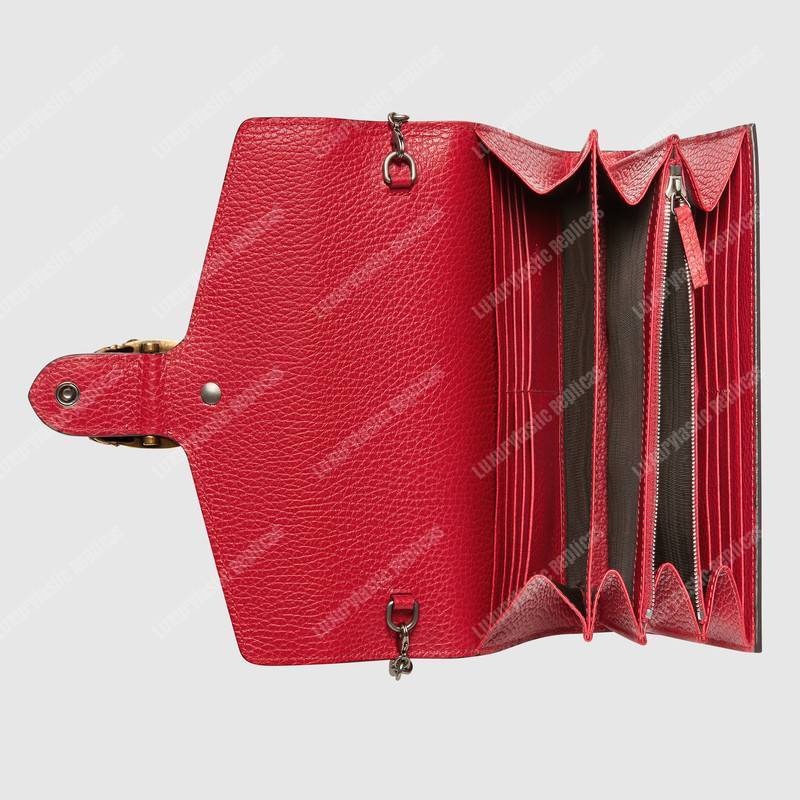 G*u*i dionysus gg sup*e mini leather chain bag hibiscus red