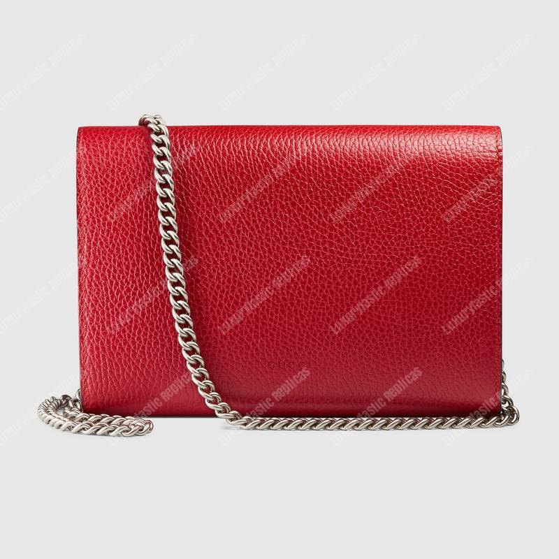 G*u*i dionysus gg sup*e mini leather chain bag hibiscus red