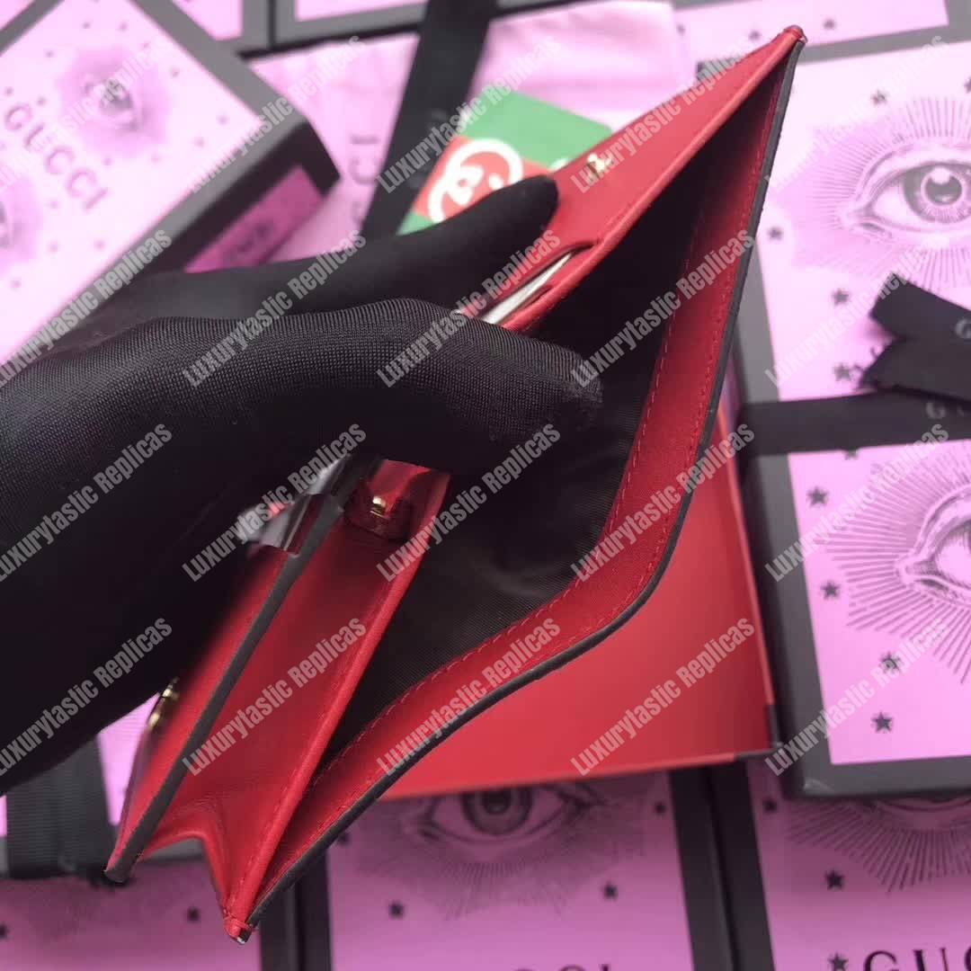 G*u*i mystic cat gg sup*e card case