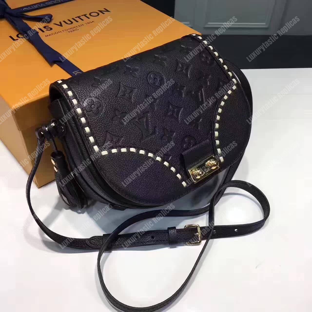 LV Junot Monogram Empreinte Leather Noir