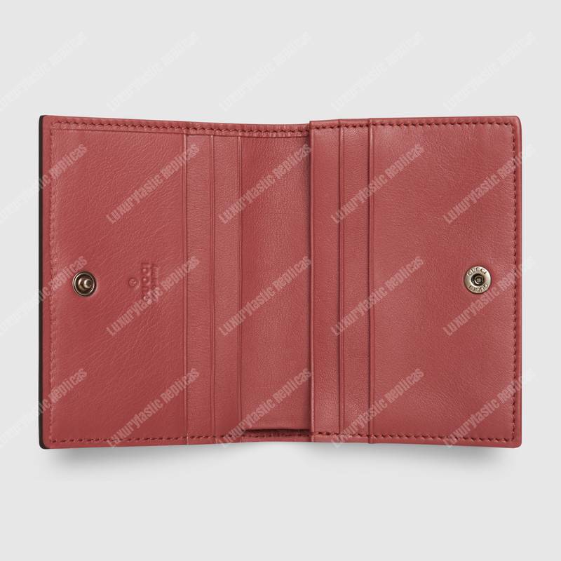 G*u*i gg blooms card case antique rose