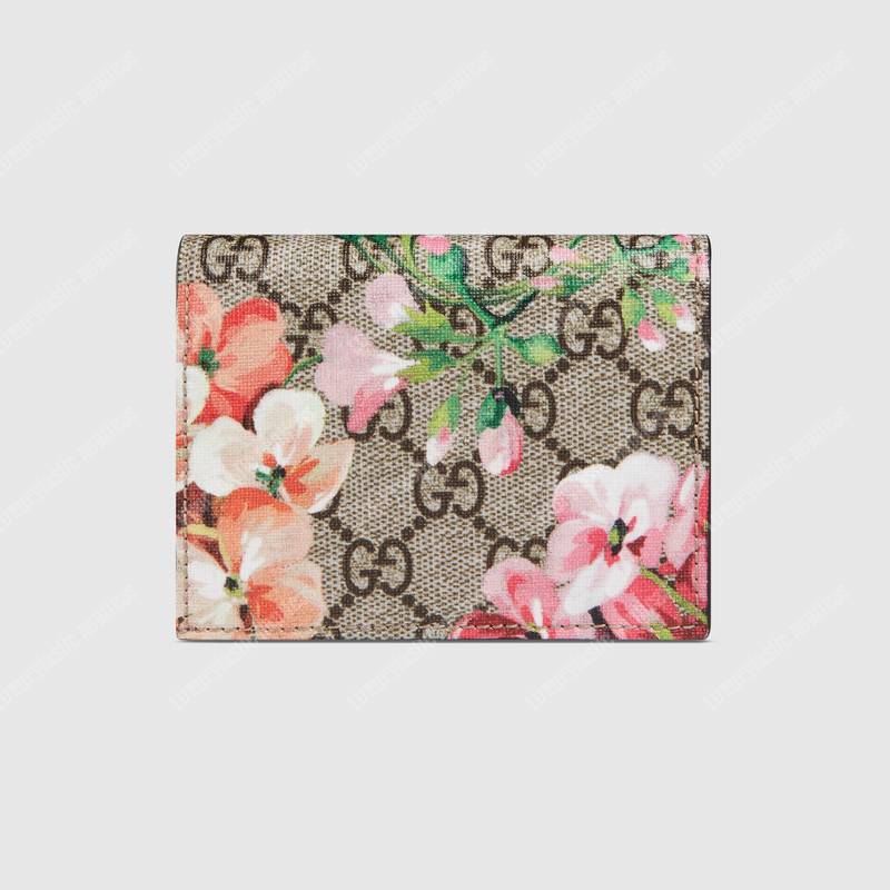G*u*i gg blooms card case antique rose