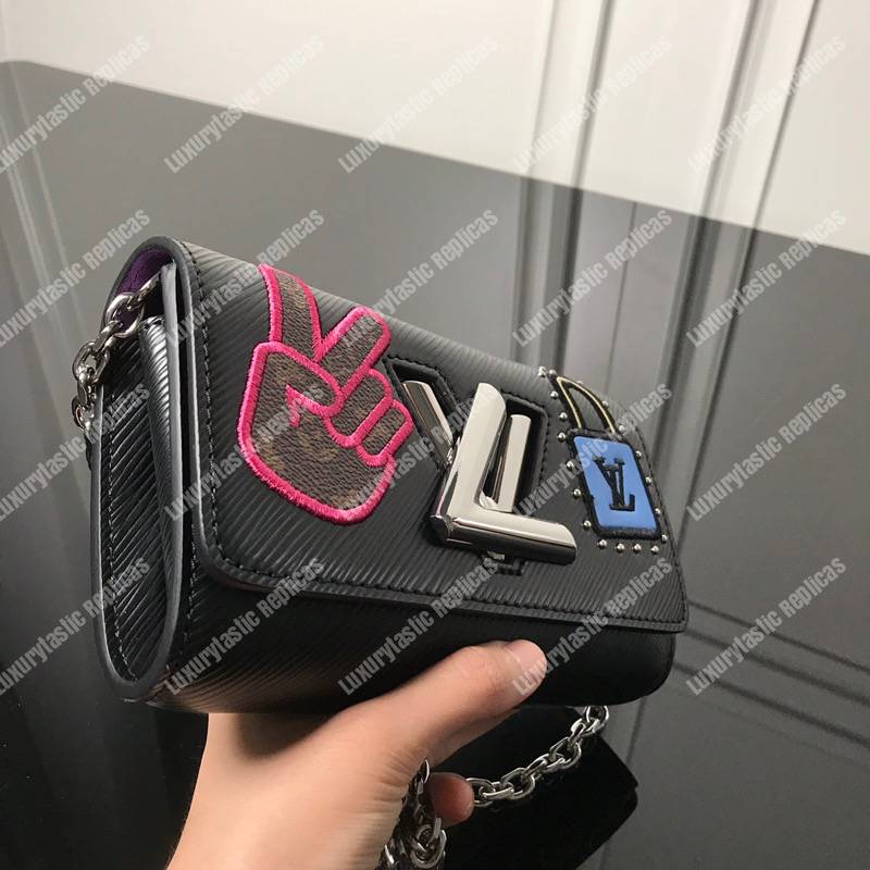 LV Twist Chain Wallet Epi Leather Travel and Trunk-Making Heritage Black