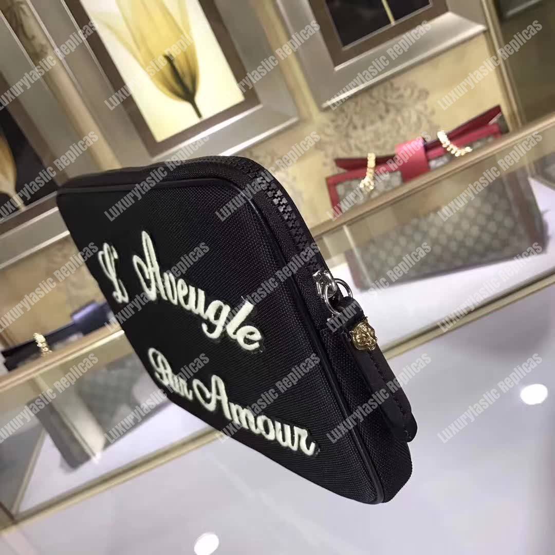 G*u*i techno canvas tablet case with embroidery tiger