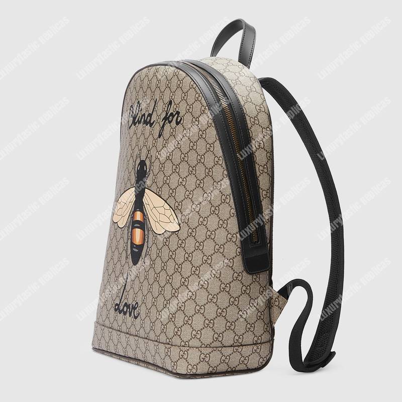 G*u*i bee print gg sup*e backpack