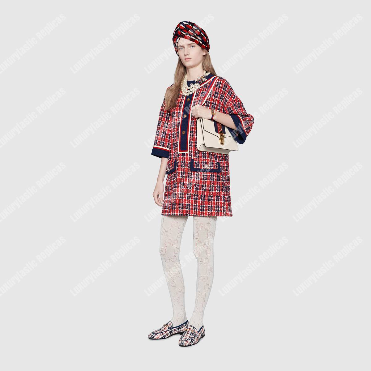 G*u*i sylvie small shoulder bag off-white