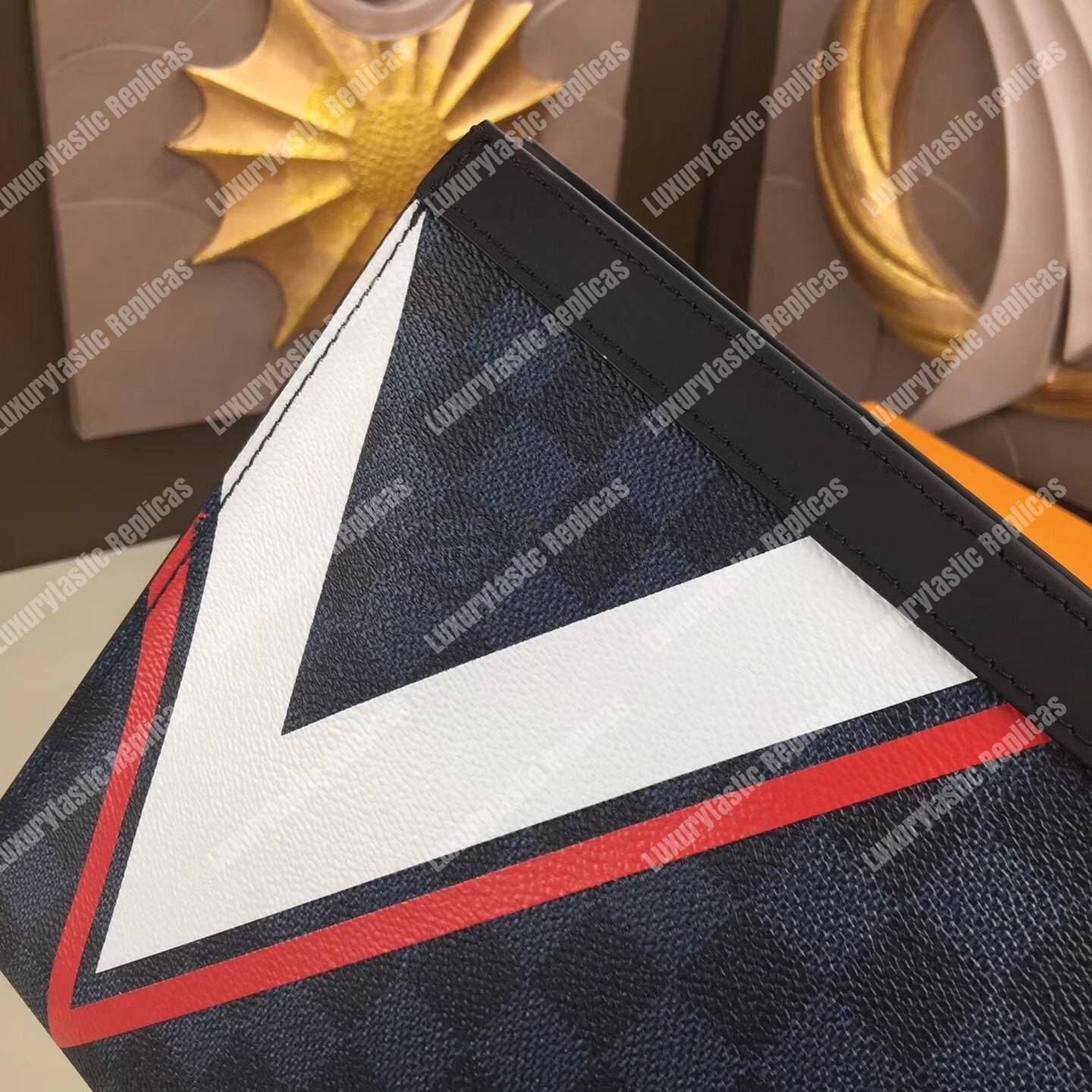 LV Pochette Voyage MM Damier Cobalt Canvas