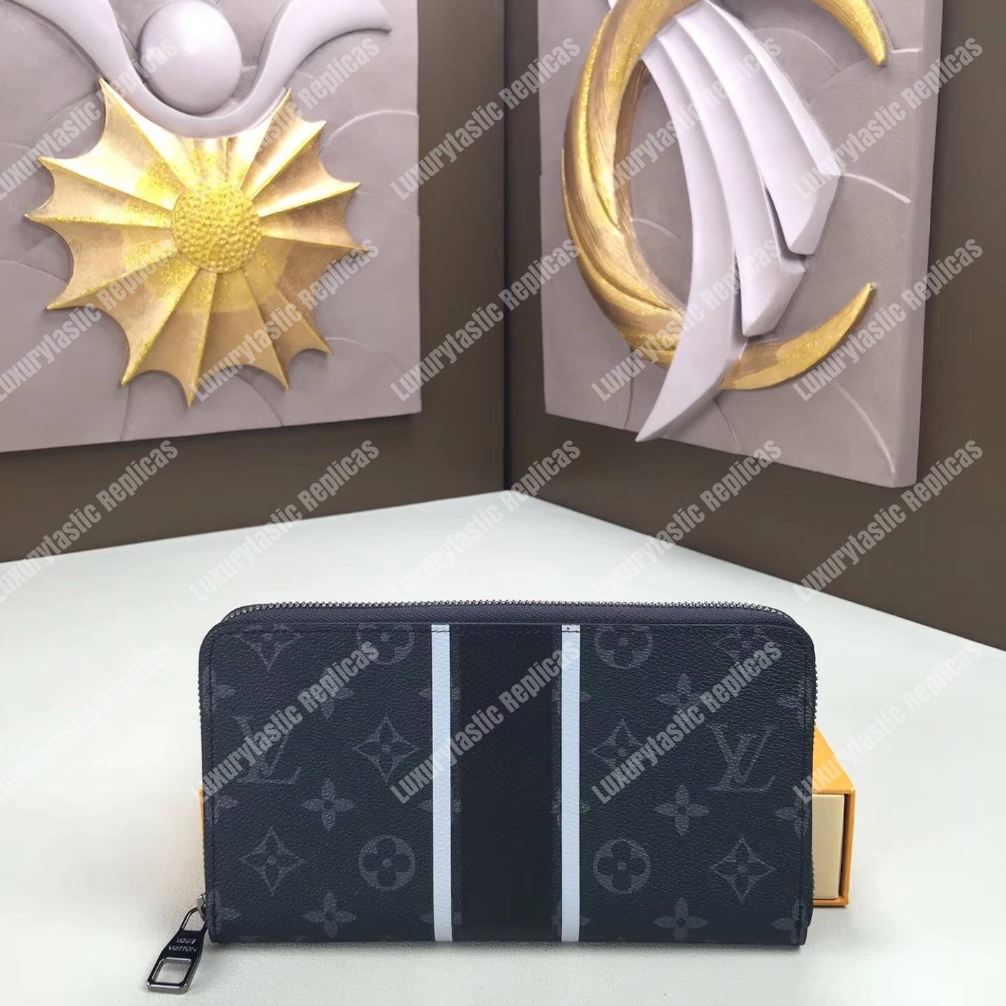 LV Zippy Organizer Monogram Eclipse Canvas