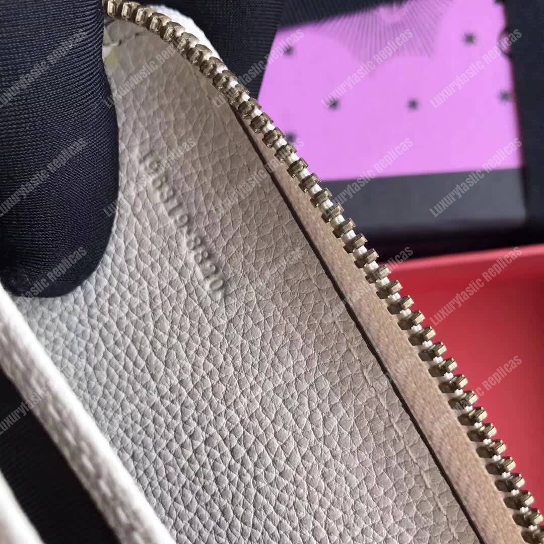 G*u*i print leather card case white