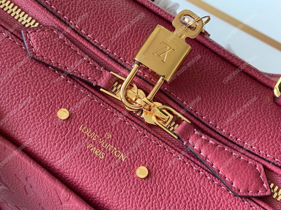 LV Speedy Bandouliere 25 Monogram Empreinte Leather Cherry Berry