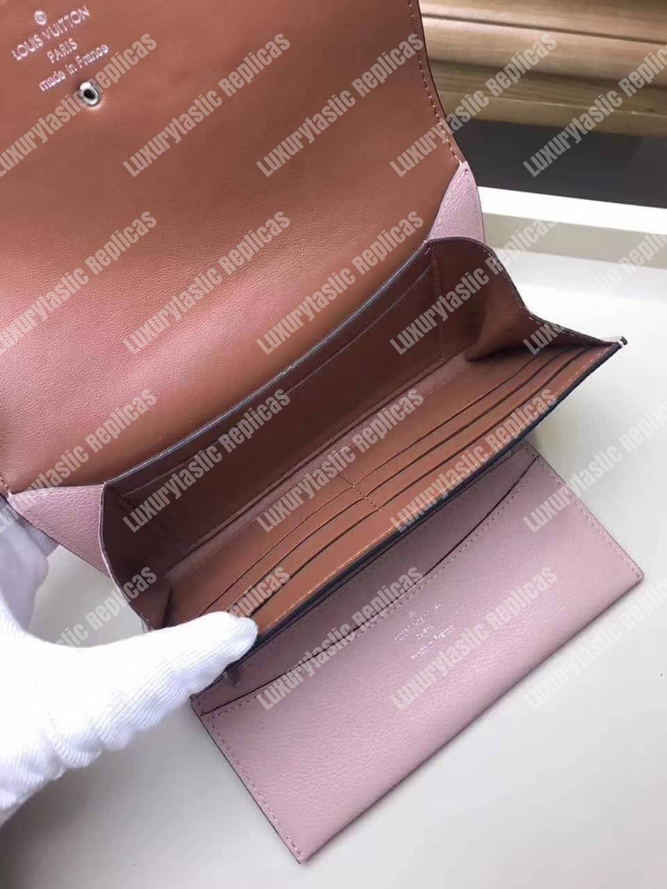 LV Vivienne LV Long Wallet Rose Ballerine