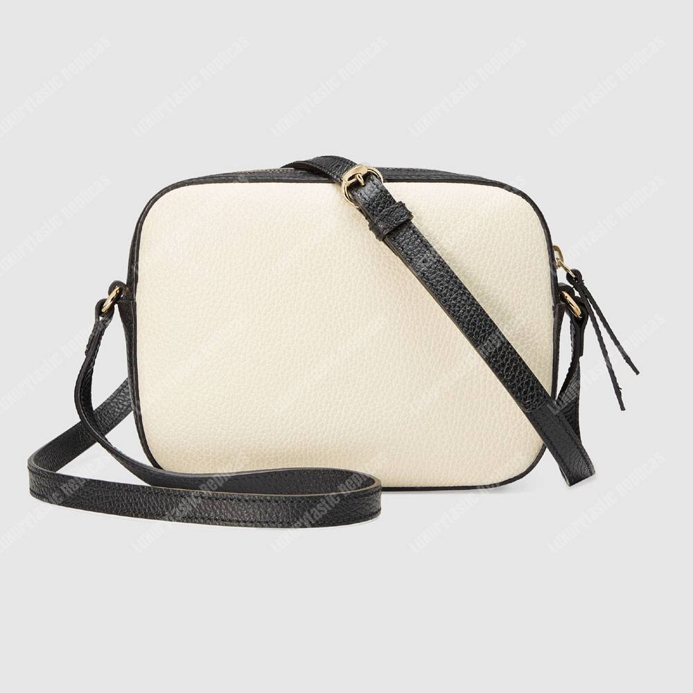 G*u*i soho small leather disco bag white/black