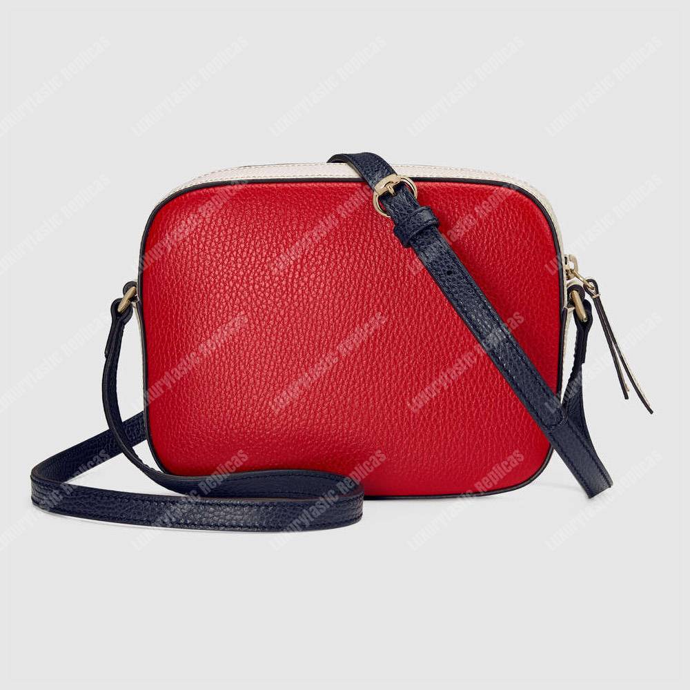 G*u*i soho small leather disco bag red/white