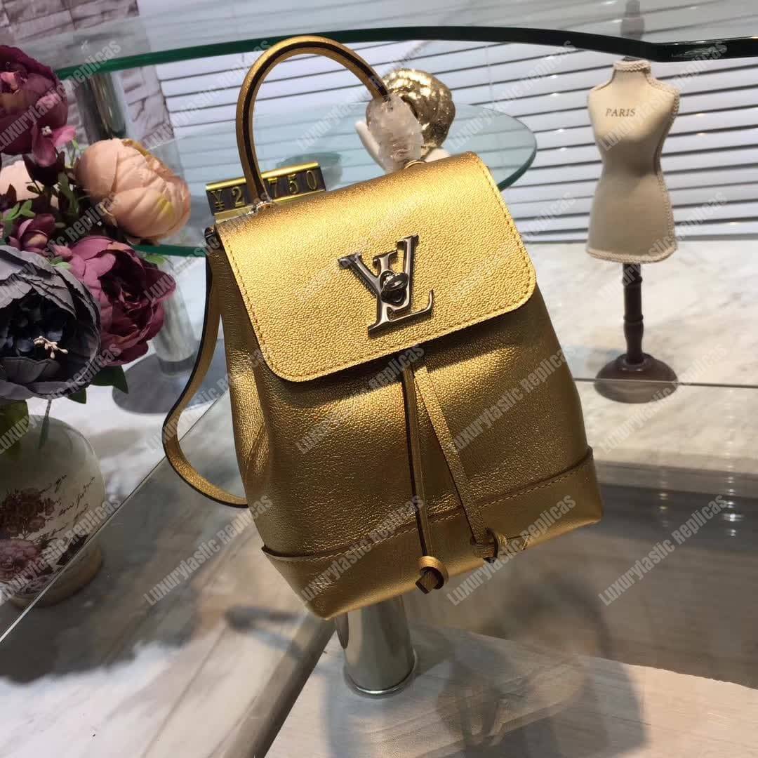 LV Lockme Backpack Mini Gold