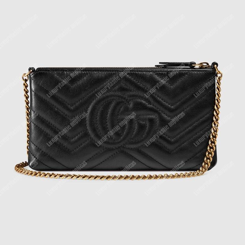 G*u*i gg marmont mini chain bag black