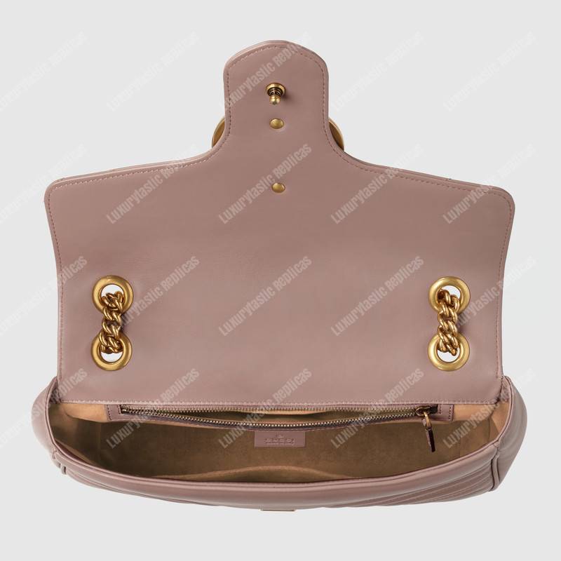 G*u*i gg marmont medium matelasse shoulder bag dusty pink
