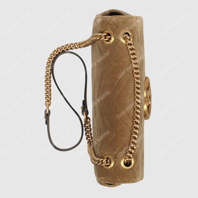 G*u*i gg marmont velvet medium shoulder bag