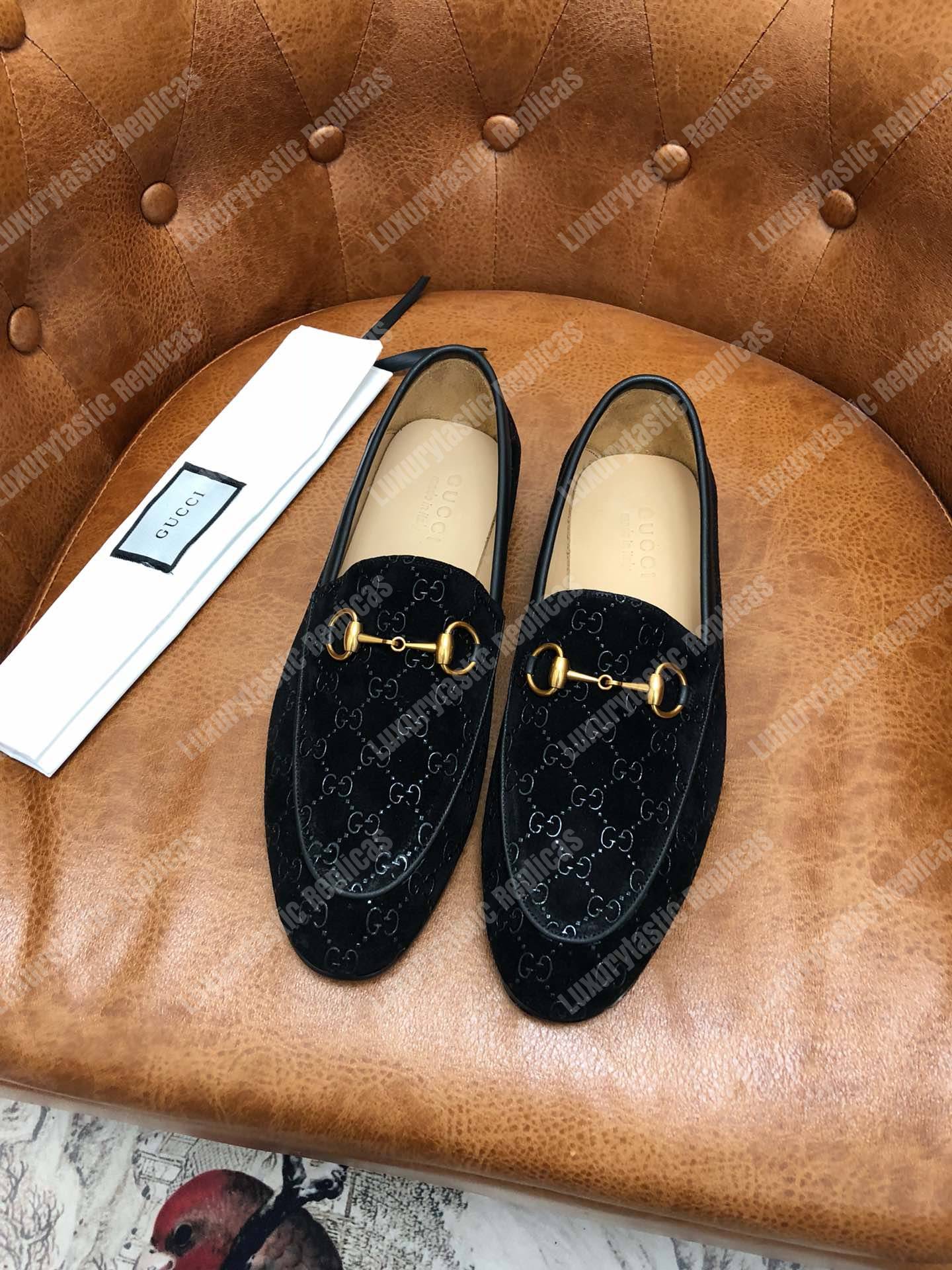 G*u*i jordaan gg velvet loafer black