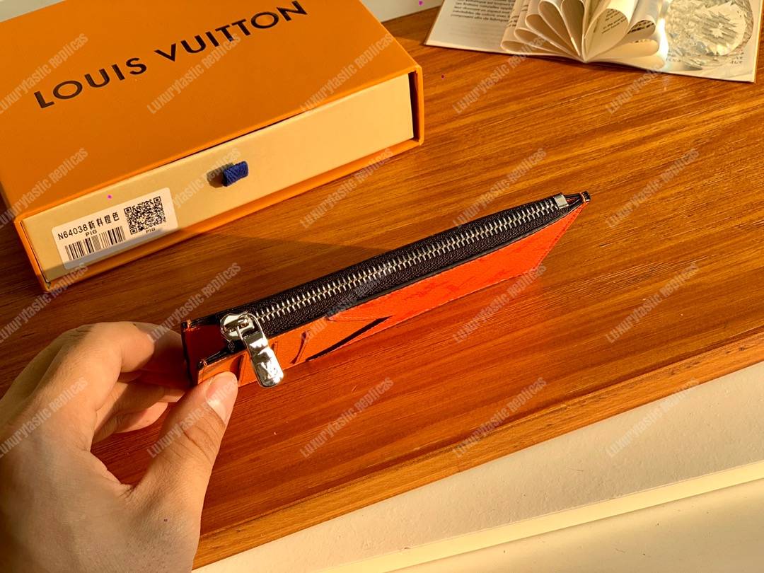 LV Coin Card Holder Orange