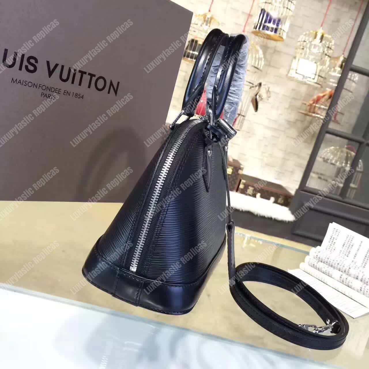 LV Alma BB Epi Leather Noir