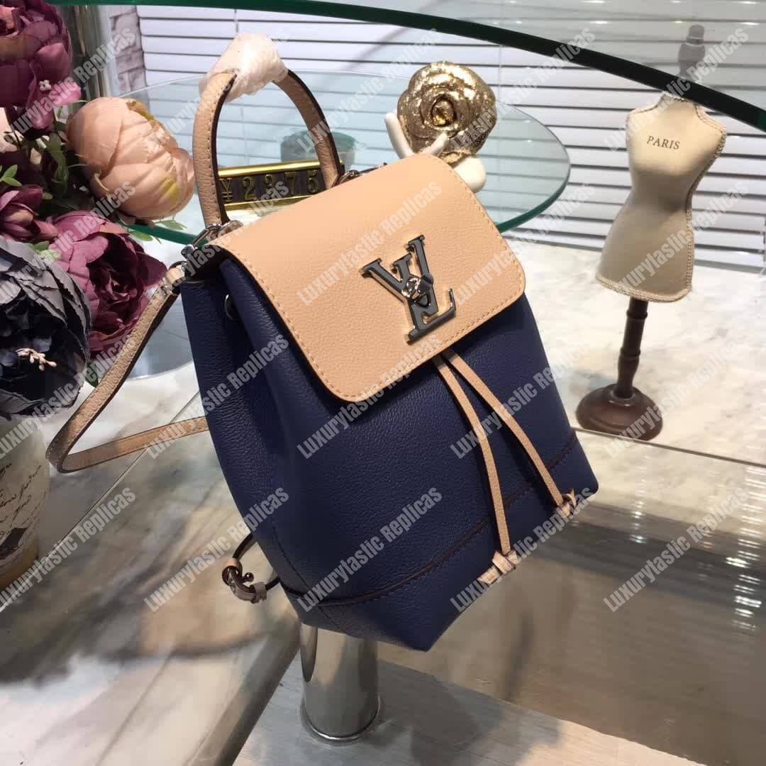 LV Lockme Backpack Mini Blue