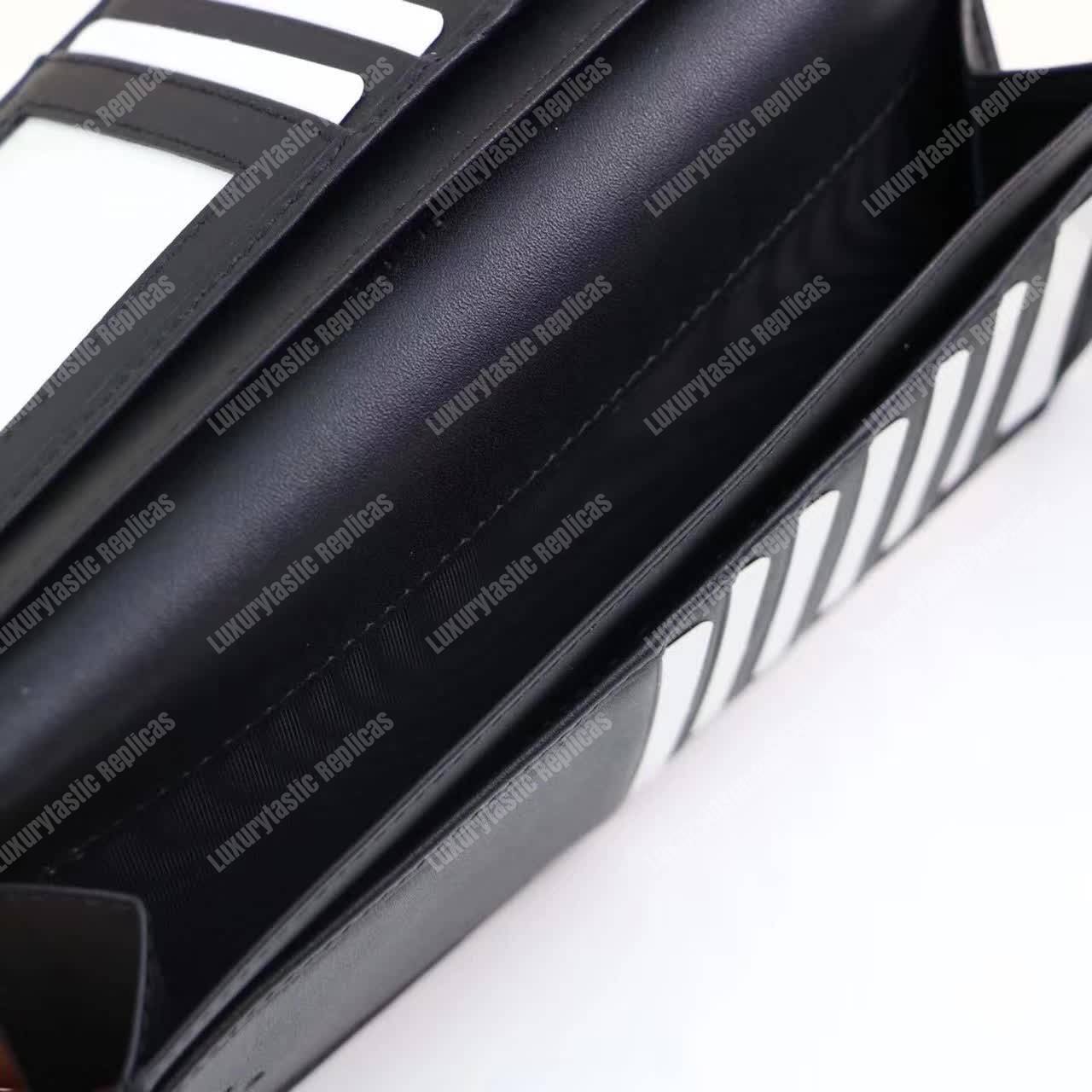 G*u*i kingsnake print gg sup*e long wallet