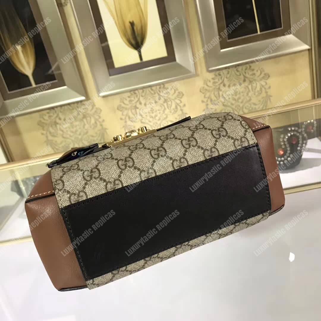 G*u*i padlock gg sup*e backpack beige/ebony