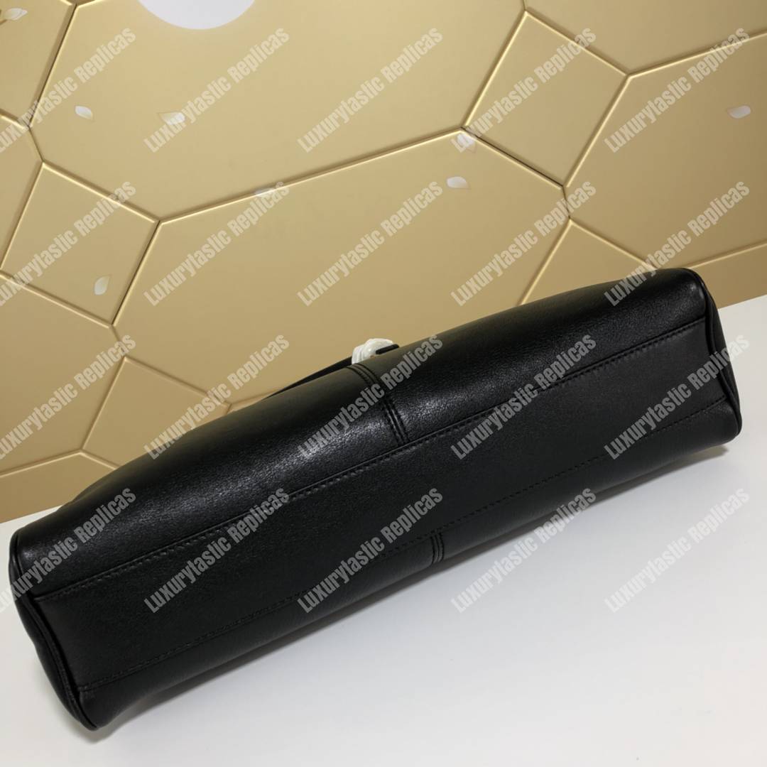 G*u*i re(belle) medium shoulder bag leather black