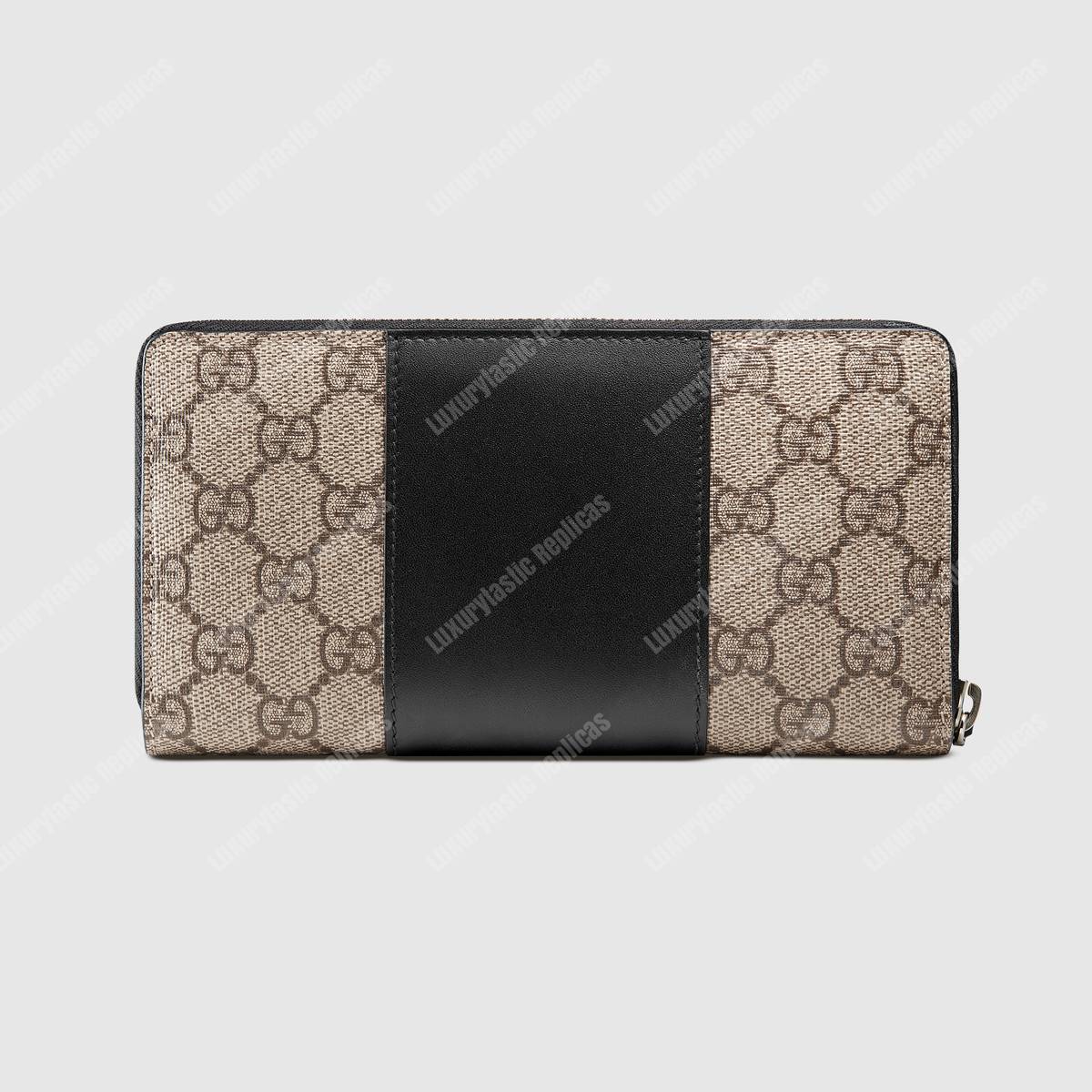 G*u*i gg sup*e zip around wallet beige/ebony
