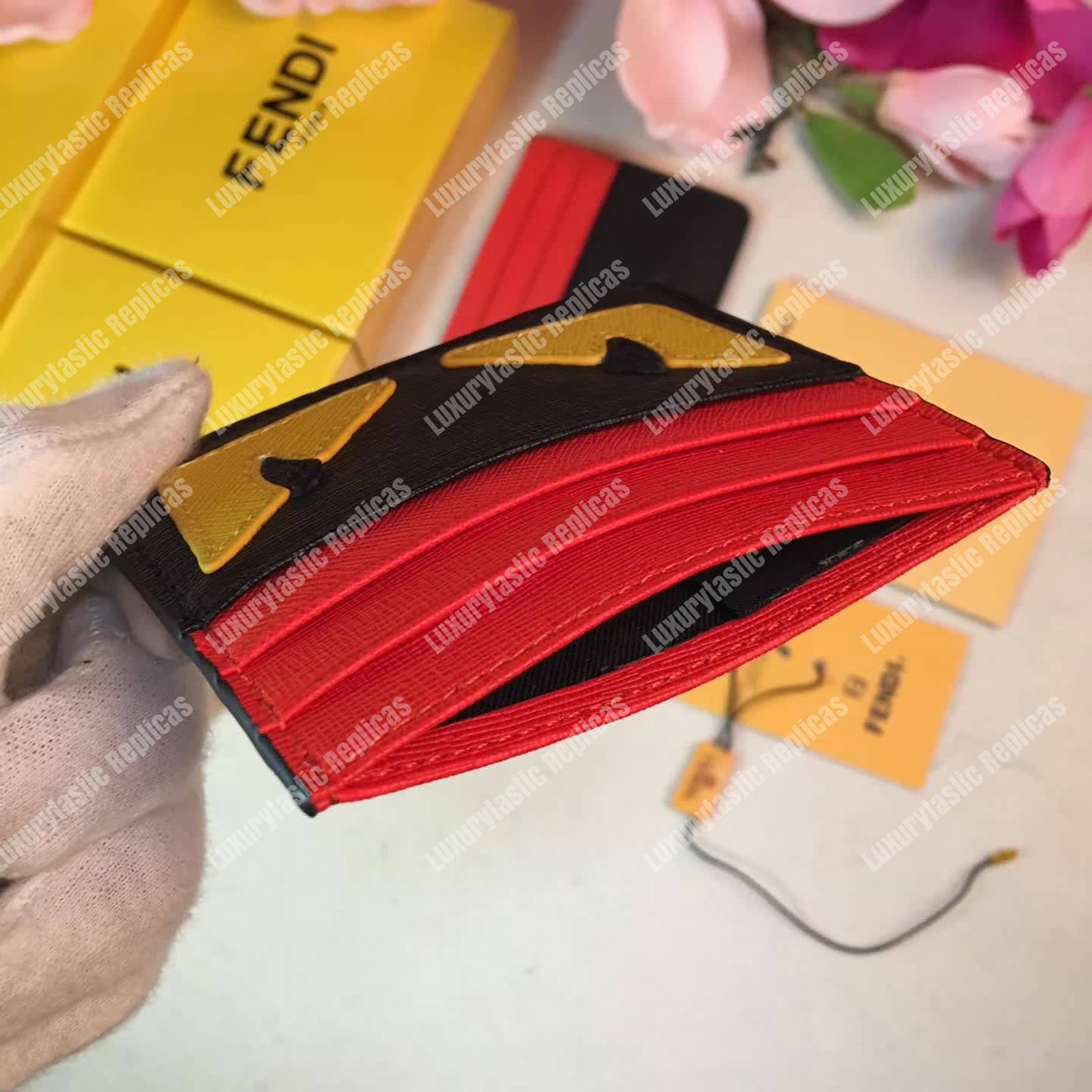 F**di multicolour card case