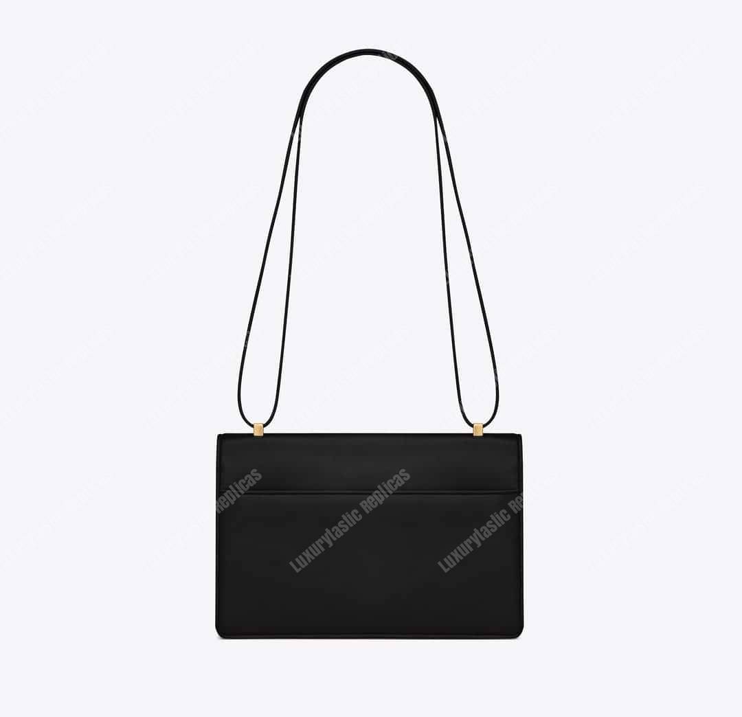 Saint Laurent Medium Dylan Monogram Satchel Black Leather