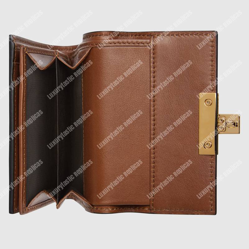G*u*i gg padlock wallet beige/ebony